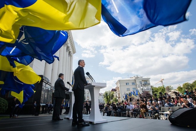 Tổng thư ký NATO Jens Stoltenberg thăm Ukraine ngày 10-7-2017. (Nguồn: president.gov.ua)