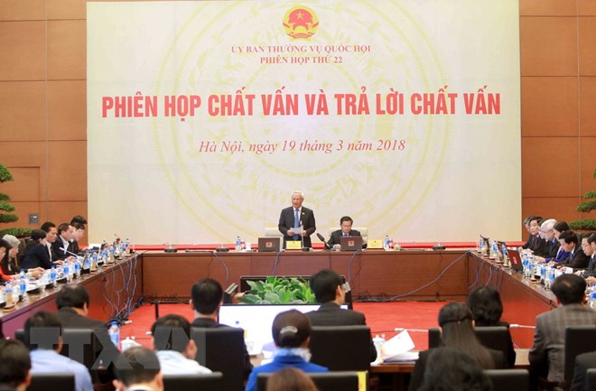 Quang cảnh phiên họp. (Ảnh: An Đăng/TTXVN)