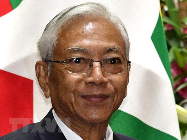 Tổng thống Myanmar U Htin Kyaw. (Nguồn: AFP/TTXVN)