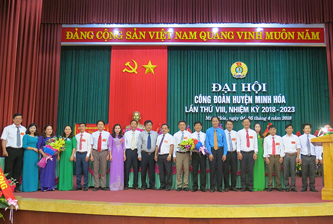 Ban Chấp hành Liên đoàn Lao động huyện Minh Hóa khóa VIII, nhiệm kỳ 2018-2023