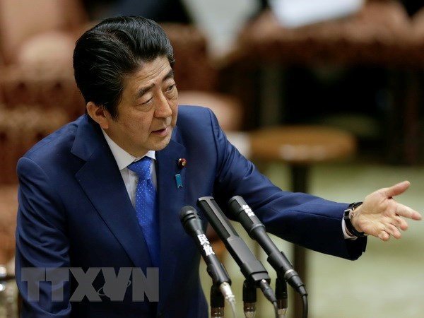 Thủ tướng Nhật Bản Shinzo Abe. (Nguồn: EPA/TTXVN)