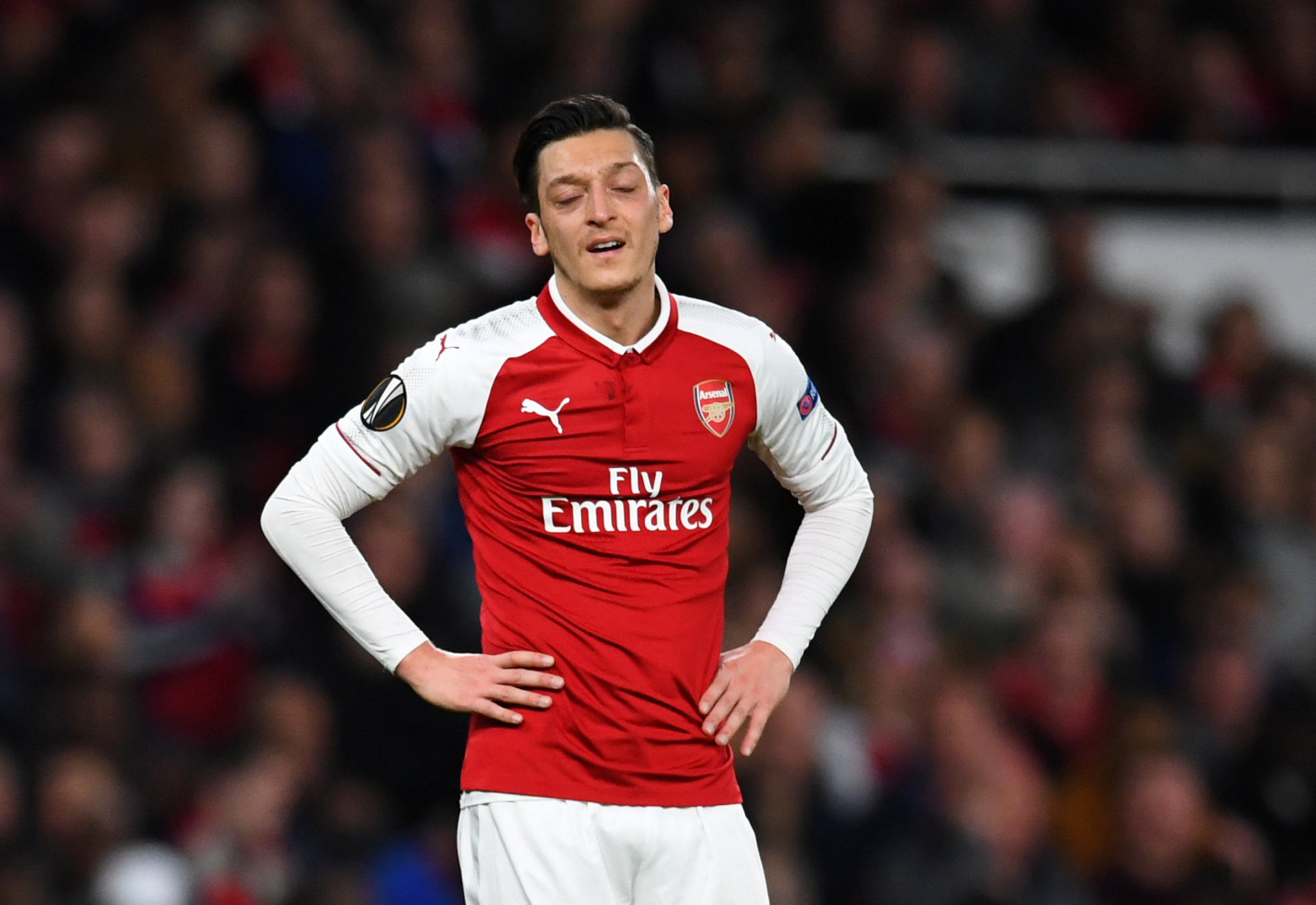 Ozil vắng mặt trong cả 2 trận còn lại của Arsenal vì chấn thương. Ảnh: REUTERS