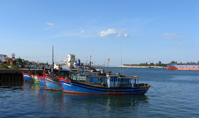 Tàu đánh bắt thủy sản của ngư dân.