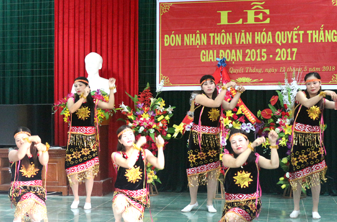 Đời sống văn hóa tinh thần của người dân thôn Quyết Thắng, xã Trường Xuân ngày càng được nâng cao.