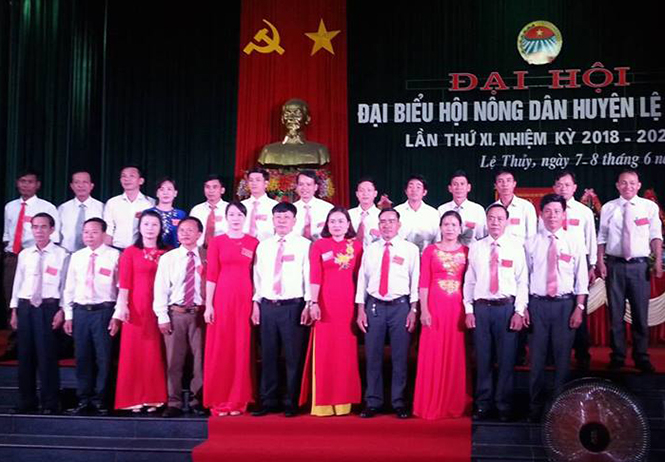 Ban chấp hành Hội Nông dân huyện Lệ Thủy nhiệm kỳ mới ra mắt