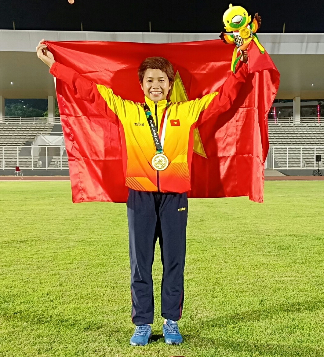VĐV Hoàng Thị Ngọc đã cùng đồng đội giành HCĐ tại ASIAD 18