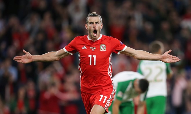 Gareth Bale giúp xứ Wales giành chiến thắng đậm. (Nguồn: Getty Images)