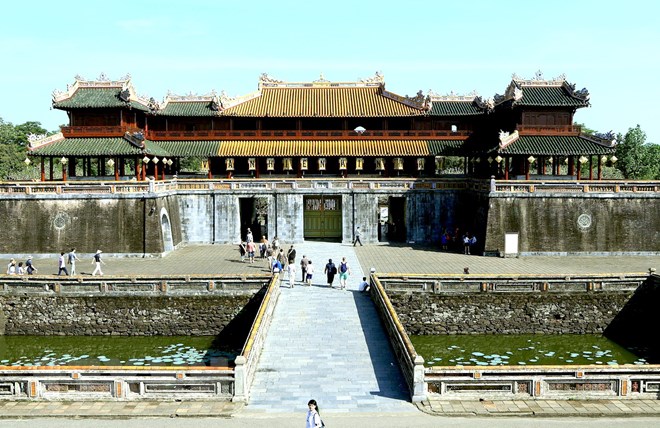 Hoàng Thành (Đại Nội Huế) luôn là điểm tham quan chính của du khách mỗi khi đặt chân tới mảnh đất cố đô. (Ảnh: Hoàng Hùng/TTXVN)