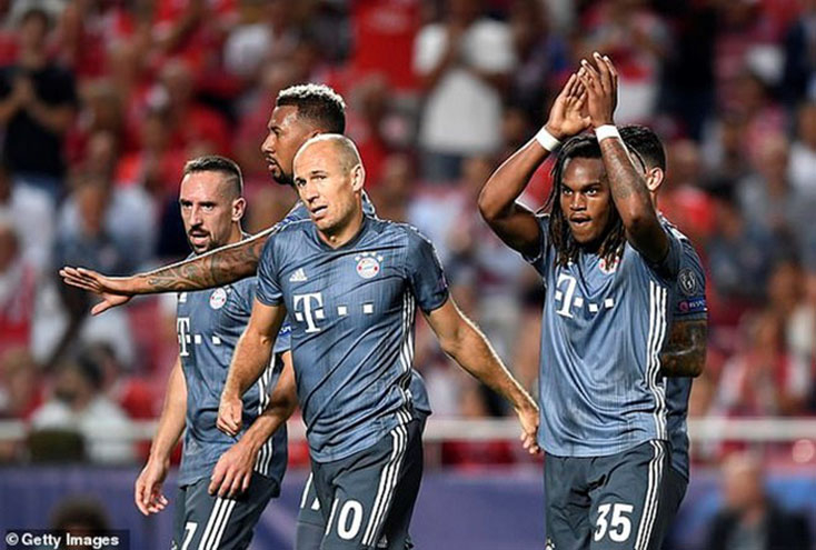  Dàn sao Bayern giúp Kovac có chiến thắng đầu ở Champions League với tư cách HLV. (Nguồn: Getty Images)