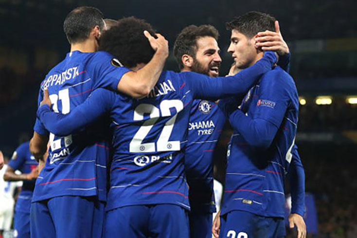 Bàn thắng duy nhất của Alvaro Morata ở phút 70 đã giúp Chelsea có được 3 điểm trước Videoton. (Ảnh: Getty)