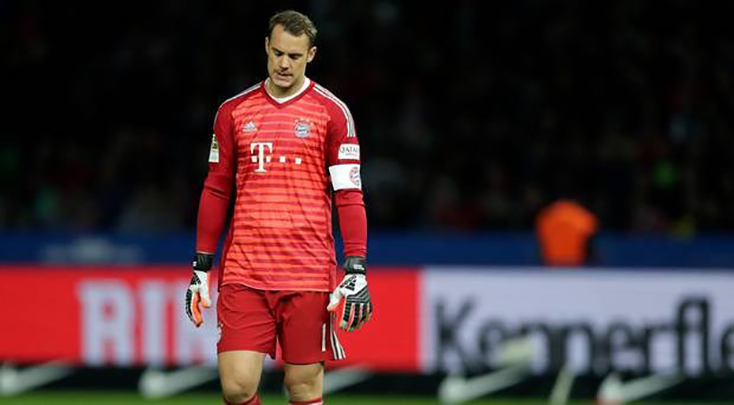  Manuel Neuer cũng bắt đầu bộc lộ điểm yếu. (Nguồn: AP)