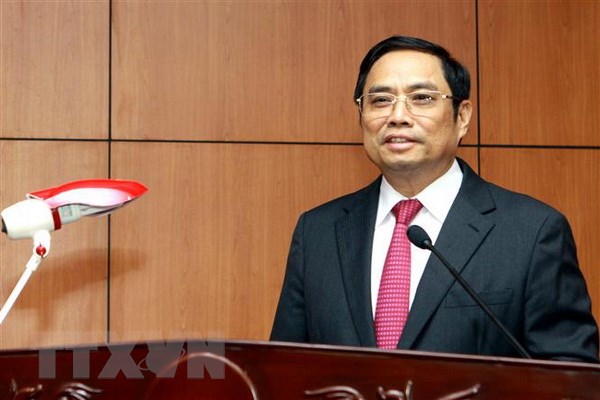 Ông Phạm Minh Chính, Uỷ viên Bộ Chính trị, Bí thư Trung ương Đảng, Trưởng Ban Tổ chức Trung ương. (Ảnh: Thế Duyệt/TTXVN)