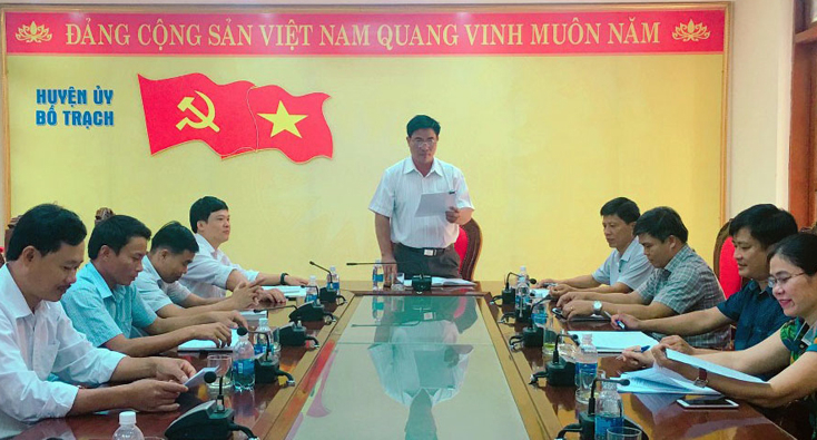 Ủy ban Kiểm tra Huyện ủy Bố Trạch triển khai nhiệm vụ trọng tâm những tháng cuối năm 2018.