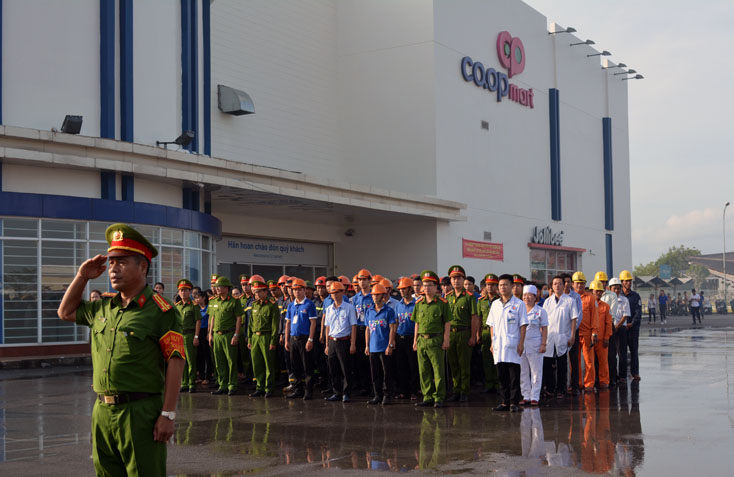 Các đơn vị tham gia buổi diễn tập rút ra bài học kinh nghiệm