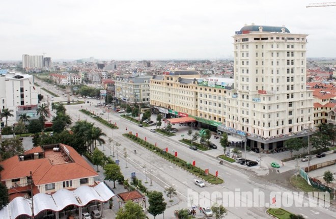 Một góc thành phố Bắc Ninh. (Nguồn: bacninh.gov.vn)