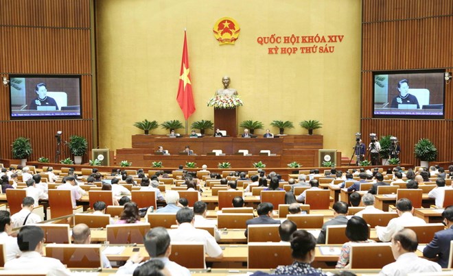 Quang cảnh phiên chất vấn và trả lời chất vấn của đại biểu Quốc hội, chiều 1/11. (Ảnh: Văn Điệp/TTXVN)