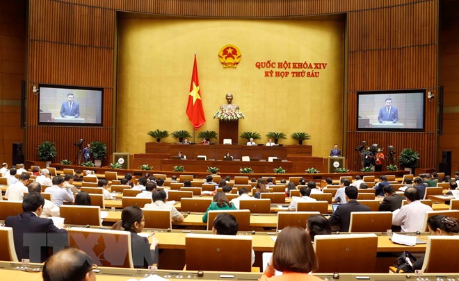 Toàn cảnh Quốc hội, phiên họp chiều 7-11. (Ảnh: Doãn Tấn/TTXVN)
