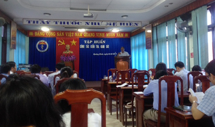 Một lớp tập huấn công tác kiểm tra, giám sát.