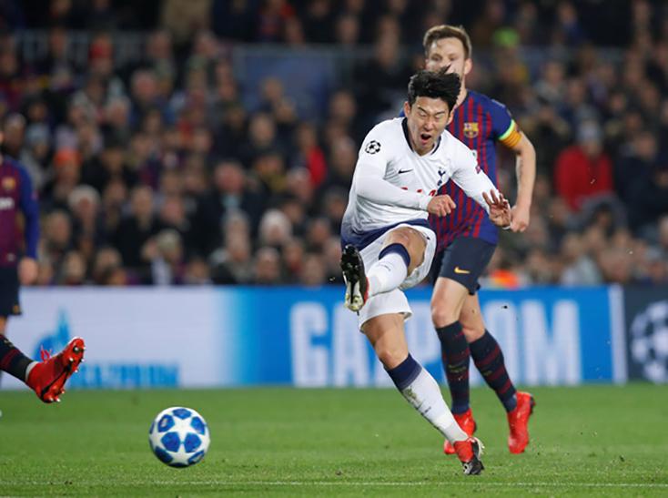 Son Heung Min trong màu áo Tottenham. Ảnh: Reuters