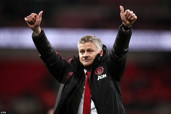 Ole Gunnar Solskjaer đi vào lịch sử Manchester United. (Nguồn: PA)