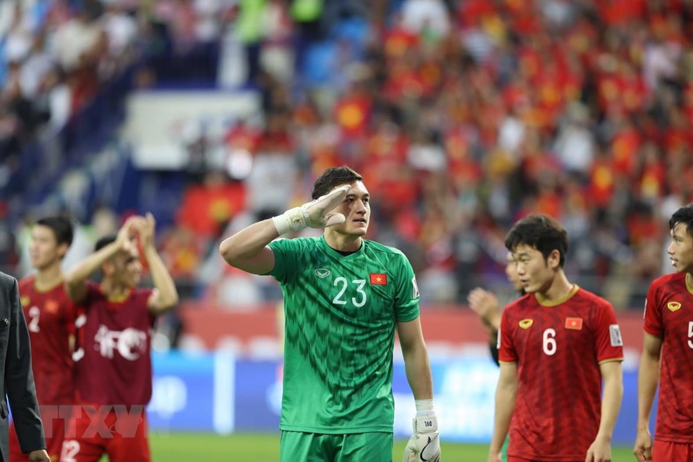  Văn Lâm cũng có cơ hội tham dự SEA Games 30. (Ảnh: Hoàng Linh/TTXVN)