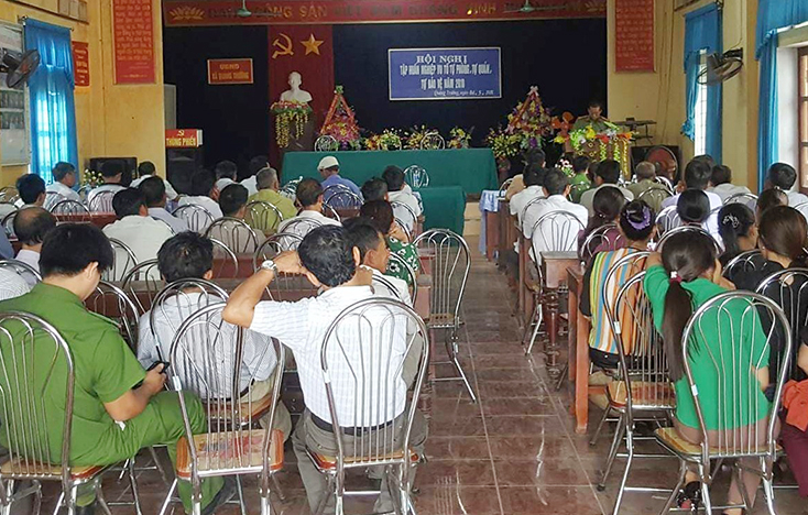 Các thành viên tổ “Tự phòng, tự quản, tự bảo vệ” tham gia hội nghị tập huấn bồi dưỡng kiến thức cơ bản, chuyên môn nghiệp vụ  