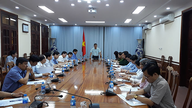 Đồng chí Trần Tiễn Dũng phát biểu chỉ đạo tại cuộc họp