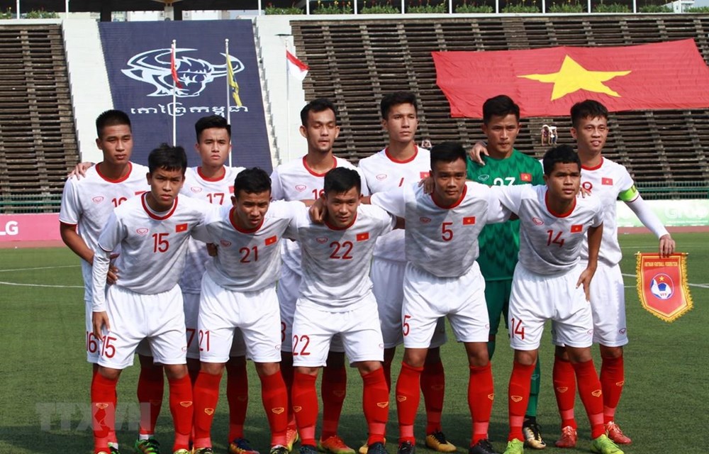 U22 Việt Nam tại giải U22 Đông Nam Á 2019. (Ảnh: Tuấn Cương/TTXVN)