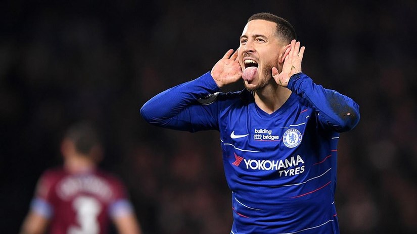  Hazard mang chiến thắng về cho Chelsea.