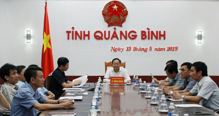 Các đại biểu tham dự tại điểm cầu tỉnh Quảng Bình.