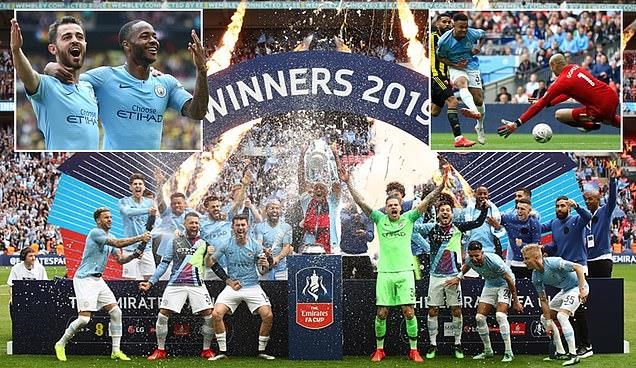 Manchester City vôi địch FA Cup.