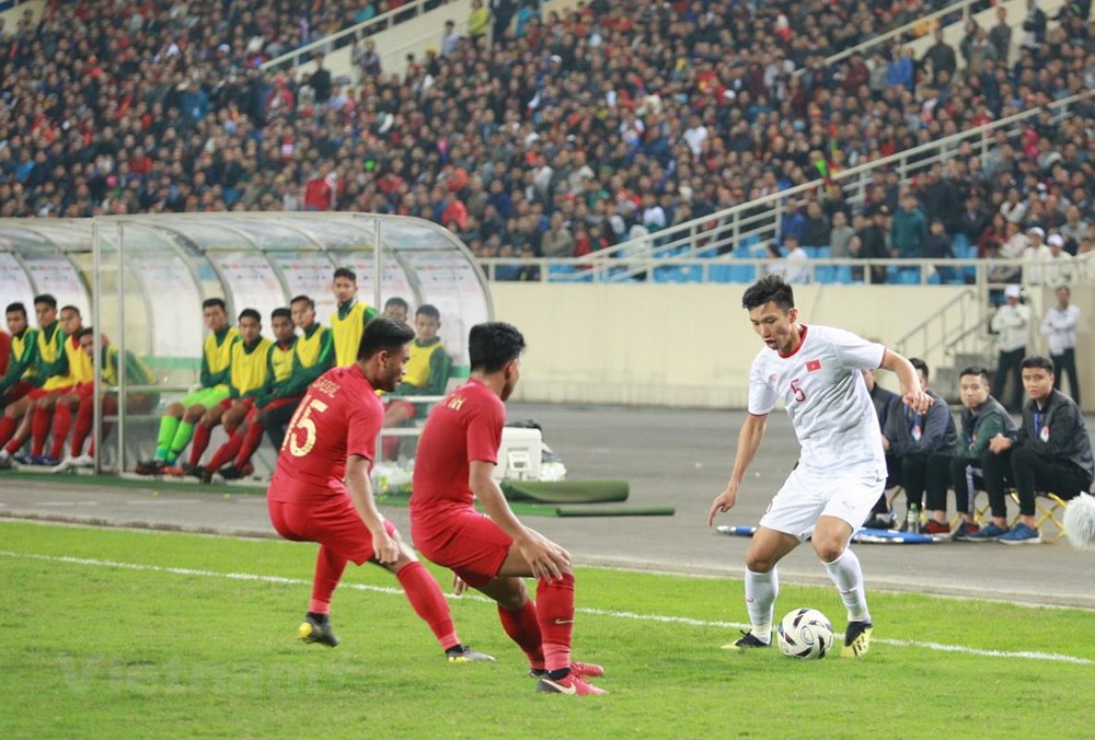 Đoàn Văn Hậu trong màu áo U23 Việt Nam. (Ảnh: Nguyên An/Vietnam+)