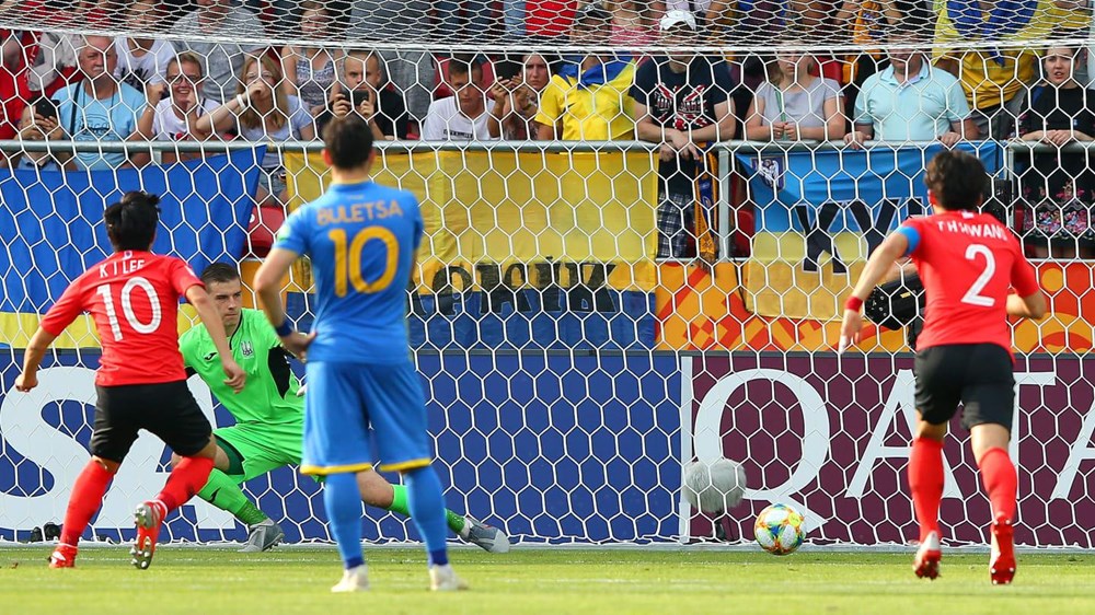 Lee Kang-in mở tỷ số cho U20 Hàn Quốc ở ngay phút thứ 5. (Nguồn: Getty Images)