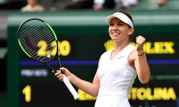 Halep lần đầu vào chung kết Wimbledon. (Nguồn: Getty Images)