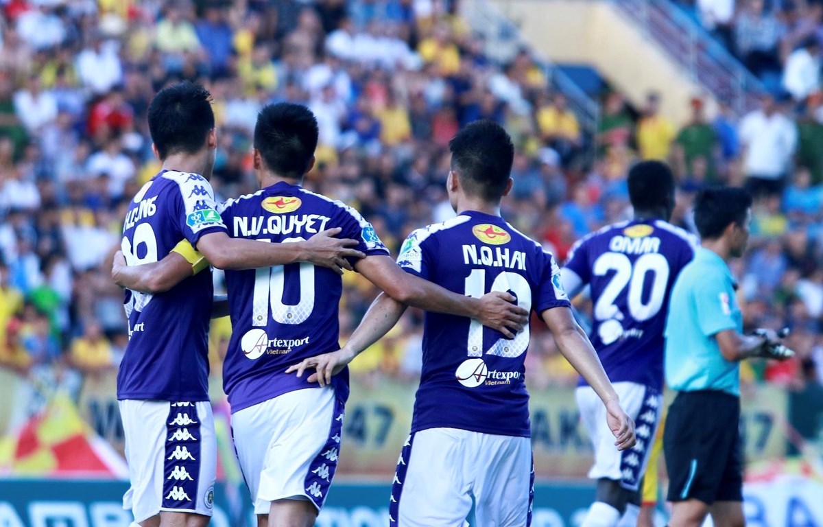 Văn Quyết, Quang Hải sẽ mang lại vinh quang cho Hà Nội FC? (Ảnh: Nguyên An/Vietnam+)
