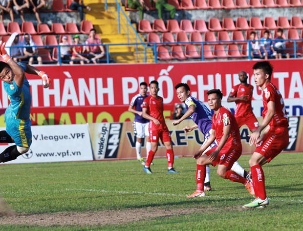 Tiền đạo Văn Quyết của Hà Nội FC đang có phong độ cao tại V-League 2019 sau chấn thương. (Ảnh: Nguyên An)