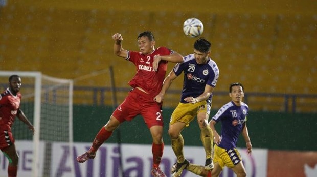 Hà Nội FC và Becamex Bình Dương còn ít nhất 90 phút trên sân Hàng Đẫy để cạnh tranh ngôi vương. (Nguồn: AFC)