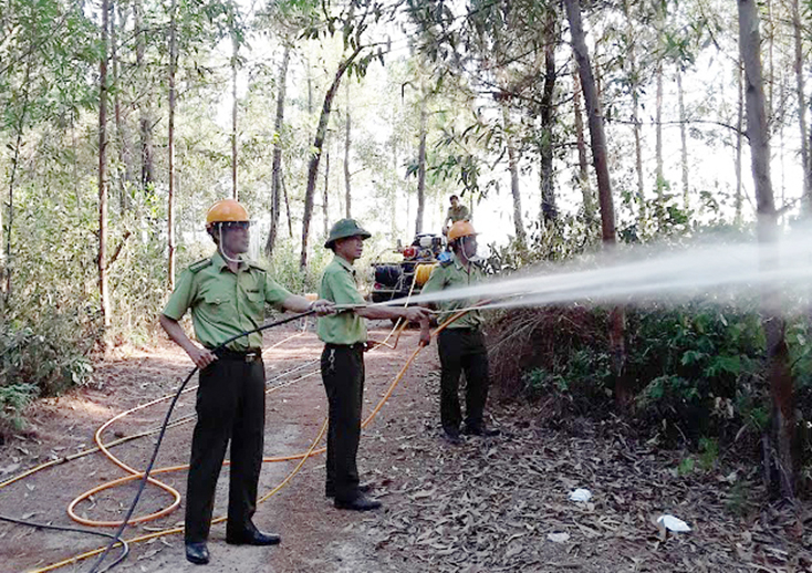 Hệ thống có 3 đầu bơm để dập lửa nhanh hơn và tiết kiệm nước.