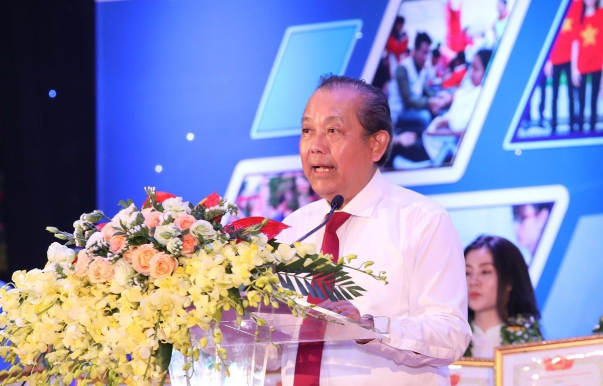 Phó Thủ tướng Thường trực Chính phủ Trương Hòa Bình phát biểu. (Ảnh: Văn Điệp/TTXVN)