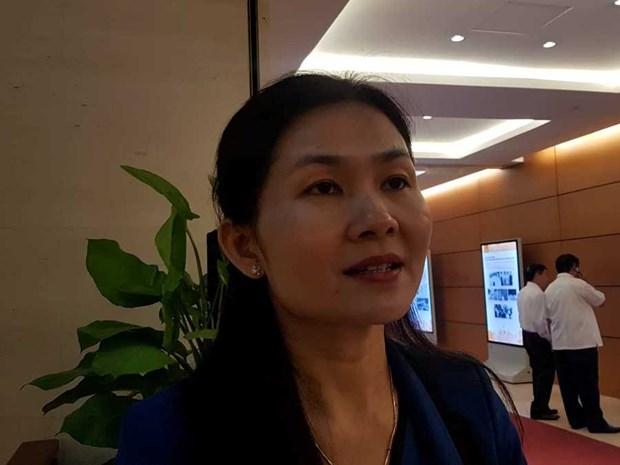  Đại biểu Tôn Ngọc Hạnh, đoàn đại biểu Quốc hội tỉnh Bình Phước. (Ảnh: PV/Vietnam+)