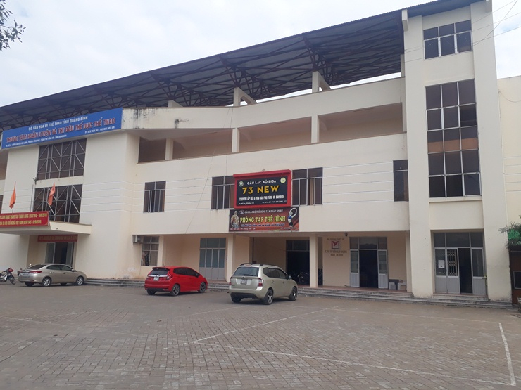 : Trung tâm Huấn luyện và Thi đấu Thể dục thể thao tỉnh (61, Nguyễn Hữu Cảnh, TP. Đồng Hới) nơi sẽ tổ chức điểm xem tập trung trận chung kết bóng đá nam SEA Games 30.