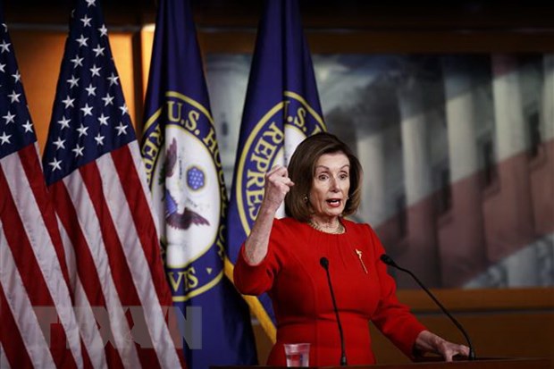 Chủ tịch Hạ viện Mỹ Nancy Pelosi. (Ảnh: THX/TTXVN)