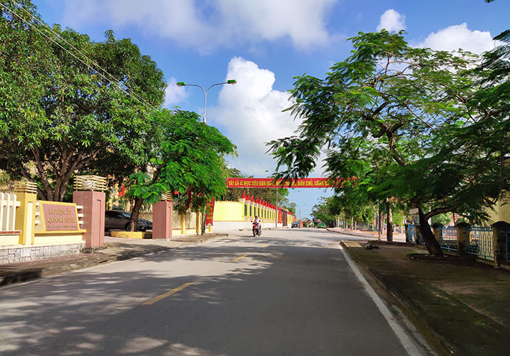 Đảng bộ thị trấn Quán Hàu đang hoàn thiện các công tác chuẩn bị cho Đại hội điểm. 