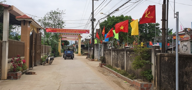  Bộ mặt nông thôn mới xã Châu Hóa ngày nay. 