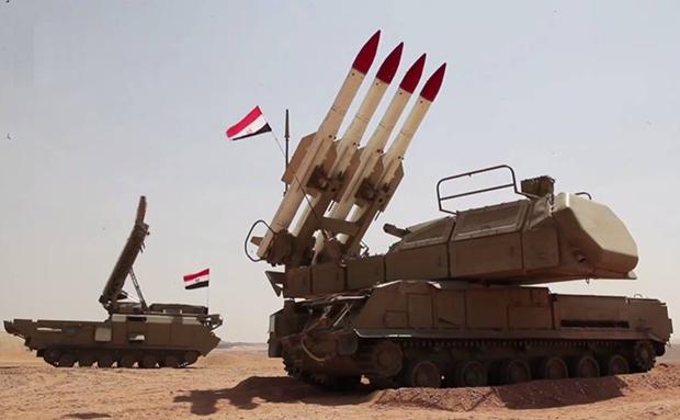 Hệ thống tên lửa phòng không Buk-M2E của quân đội Syria.