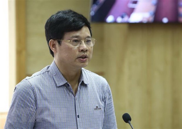 Phó Chủ tịch UBND thành phố Hà Nội Ngô Văn Quý phát biểu. (Ảnh: Minh Quyết/TTXVN)