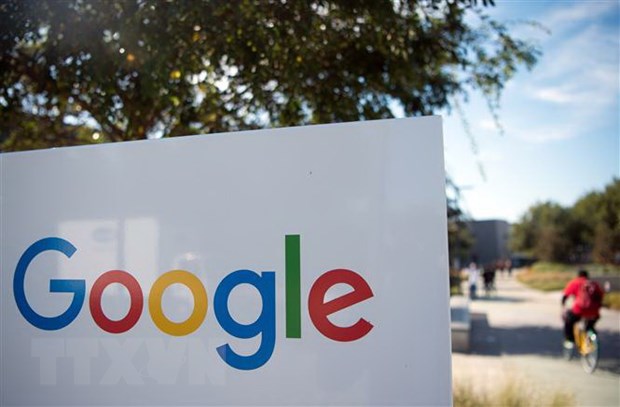  Biểu tượng Google tại trụ sở ở Menlo Park, California, Mỹ. (Nguồn: AFP/TTXVN)