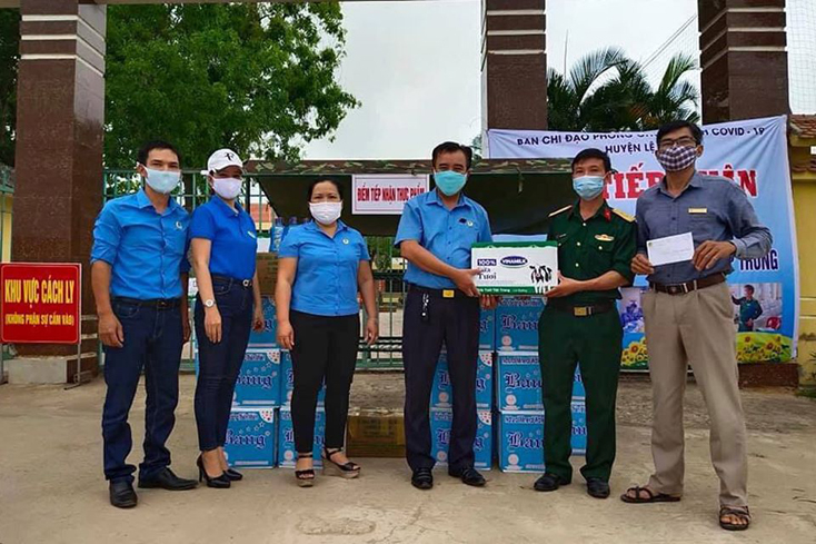 Các trường mầm non trên địa bàn huyện Lệ Thủy ủng hộ phòng chống dịch bệnh Covid-19 qua tổ chức Công đoàn