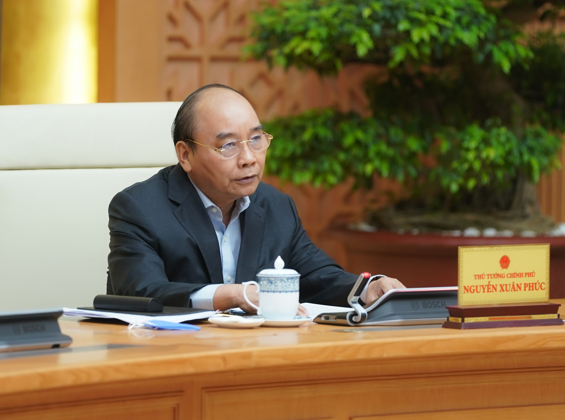  Thủ tướng phát biểu tại cuộc họp. Ảnh: VGP/Quang Hiếu