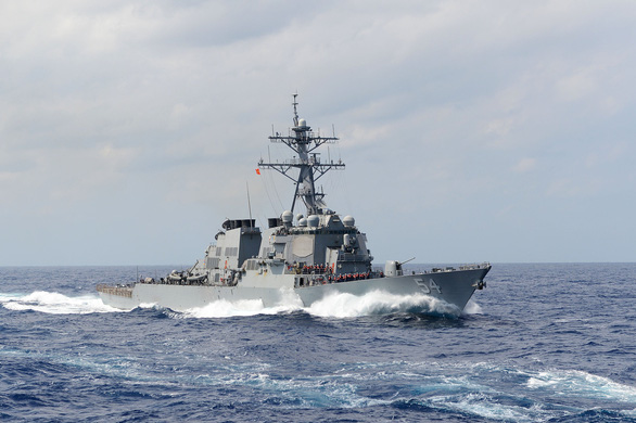 Tàu khu trục USS Curtis Wilbur của Hải quân Mỹ. Nguồn: US Navy